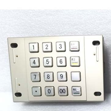 Ödeme Kiosk Pin Pad USB RS232 PCI 4.0 Sertifikalı Şifreli Metal 16 Anahtar