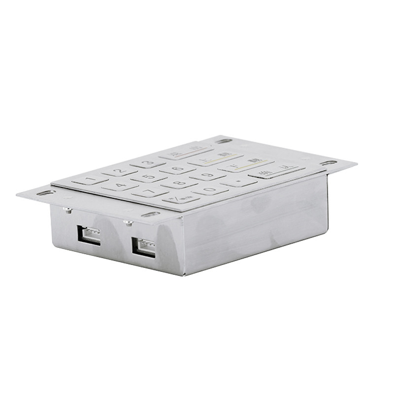 IP65 Su geçirmez Toz geçirmez Ödeme Kiosku Şifrelenmiş EPP Metal PIN Pad 16 Anahtarlı