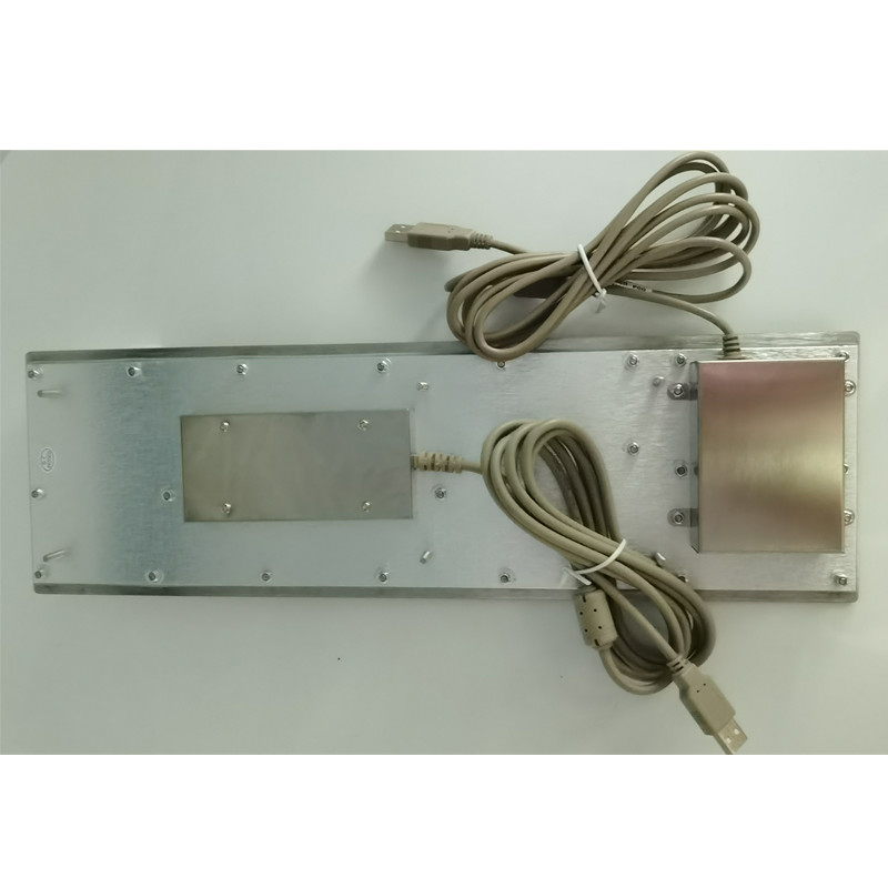 Endüstriyel IP65 Paslanmaz Çelik Metal Klavye Trackball Giriş Cihazı Self Servis Kiosk için