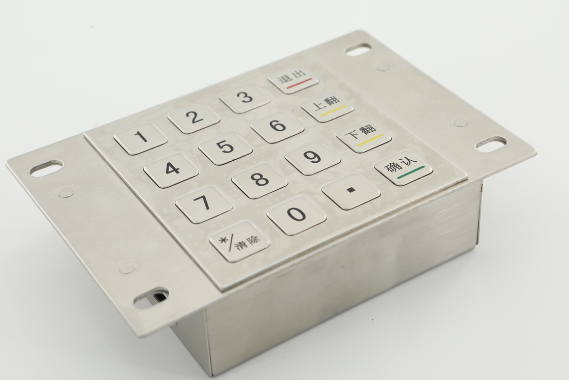 3.6N Keycaps Şifreli Pim Takımı 10 Sayısal Tuş PCI 4.0 ATM Makine Tuş Takımı