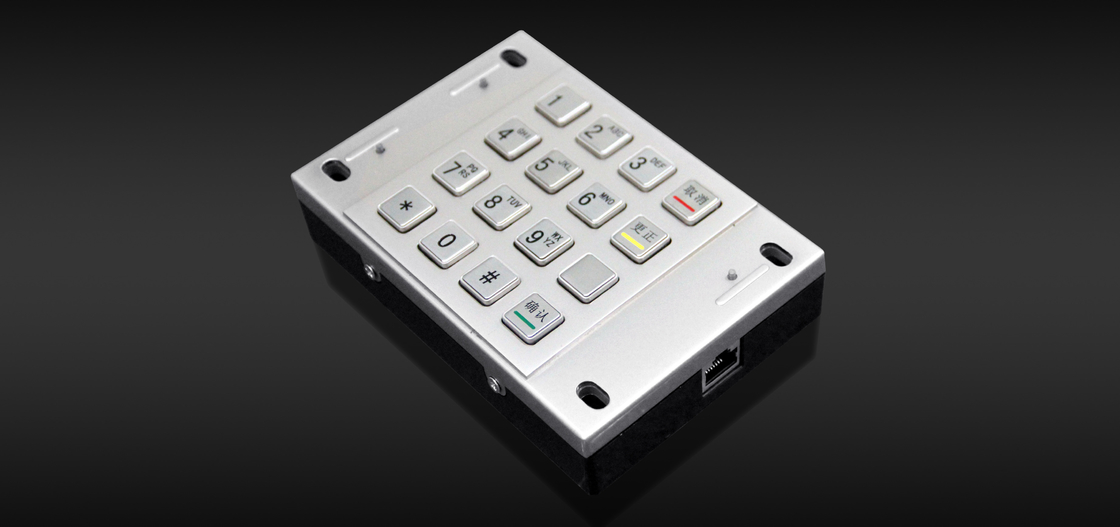 RoHS FCC 87.5 X 91.5mm 1.2KG ATM Pin Pad Banka Makinesi Tuş Takımı