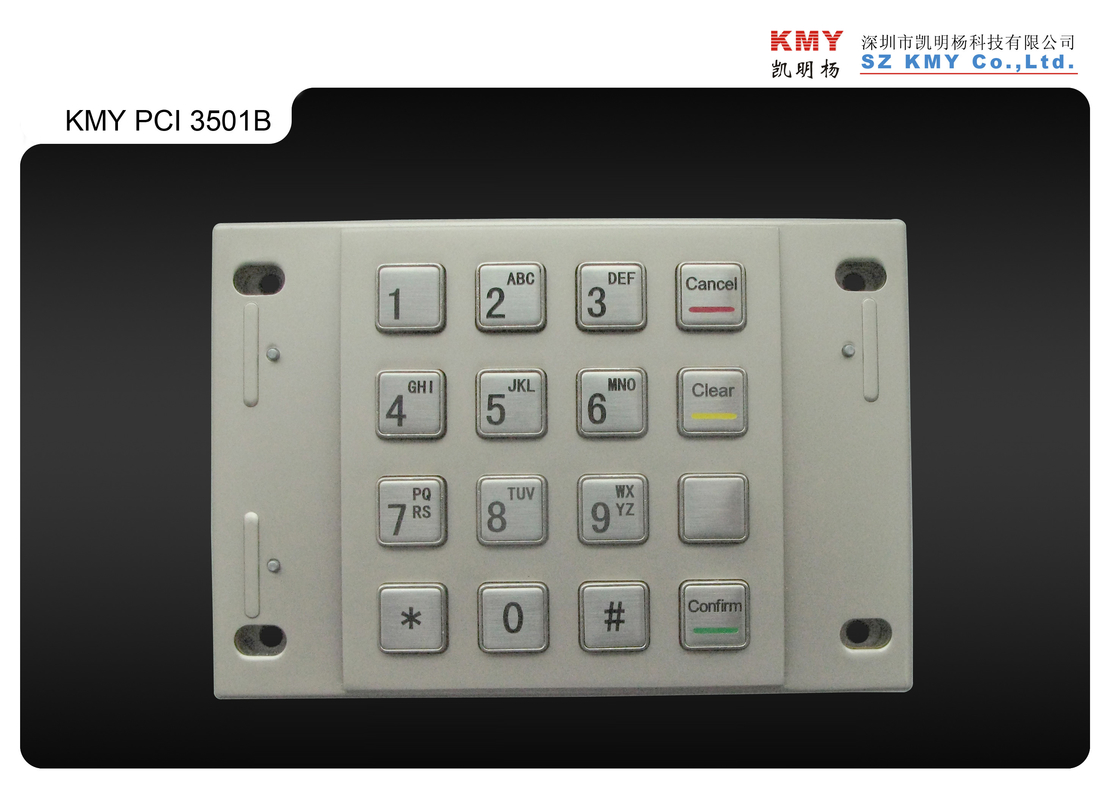 PCI 4.0 16 Tuşlu Metal EPP Pin Pad 87.5x91.5mm Bankamatik Tuş Takımı